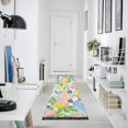 thumbnail image 4 of Yayeee Runner Rug for Bedroom 2'x6' Machine Washable Hallway Non Slip Mat, Blue Floral Wave, 4 of 8