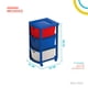 thumbnail image 2 of Torre 3 Niveles Cajonera Multiusos Organizador Plastico azul 6.49 pulg Pido Todo CJN1-3GVT, 2 of 6