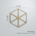 thumbnail image 3 of Ekena Millwork 11 3/8"W x 13 1/8"H x 1/4"T Small Pendleton Decorative Fretwork Wood Wall Panels, Birch, 3 of 18
