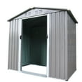 thumbnail image 5 of Outdoor Storage Shed,6 x 4 FT Lockable Metal Garden Shed,Storage House with Double Lockable Doors,Rainproof & Large Storage Space,Outdoor Storing Tools for Backyard Outdoor Patio, 5 of 9