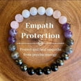 thumbnail image 1 of Cristal Pulsera Mujeres Natural Amatista y Turmalina Negro Piedra Energía Joyería Boho Ajustable Unisex Muñequera Daily Wear, 1 of 5
