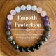 thumbnail image 1 of Pulsera de cristal para mujer con amatista natural y turmalina negra, joya energética boho ajustable unisex para uso diario, 1 of 5