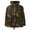 Brown Camo, variant on Womens Hooded Satin Lined Anorak Jacket Plus Size Safari Military Parka