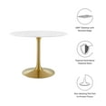 thumbnail image 4 of Lippa 40" Round Wood Dining Table, 4 of 6