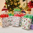 thumbnail image 5 of Ayieyill 12pcs Christmas Kraft Gift Bags with Handle, Christmas Paper Gift Treat Bags Bulk, Goodie Bags for Holiday Decor, White, 5 of 6
