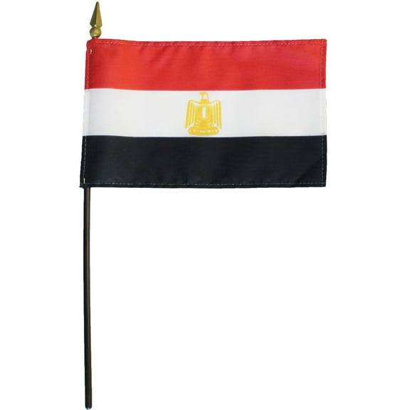 Egypt - 4"X6" Stick Flag