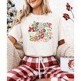 thumbnail image 3 of Groovy Merry and Bright Kids and Adult Matching Christmas T-Shirts for Matching Family Fun Outfits Natural Shirt Adult Small, 3 of 4