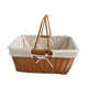 thumbnail image 5 of Cesta de picnic de ratán sintético, cesta de almacenamiento, cesta decorativa tejida con asa, cesta de picnic ligera, cesta de frutas para , Style E Estilo E, 5 of 8