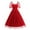 Red, variant on hotojiny Cocktail Dresses for Women Renaissance Vintage Mesh Puff Short Sleeve Midi Dress Retro Heart A-Line Flowy Party Dresses