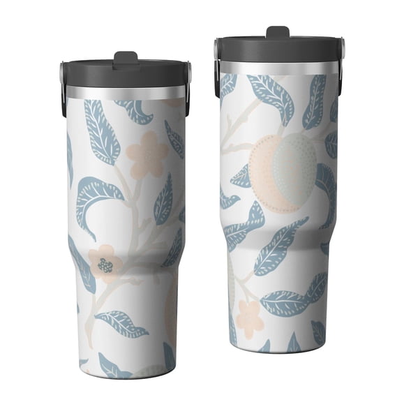 Modern 30oz Handheld Travel Tumbler with Handle – Double Wall Stainless Steel Insulated Cup, Flip Straw Lid, Leak-Proof & BPA-Free for Hot and Cold Drinks – Durable Coffee & Juice Mug Black