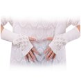 thumbnail image 3 of Skpblutn Glove for Girl Arm Fingerless Keep Soft Mitten Winter Knitted Warm Gloves White One Size, 3 of 3
