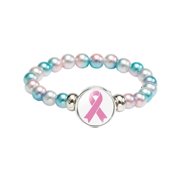 Breastr Awareness Breast Accessories Pulsera de aleación de piedras preciosas para mujer Wmkox8yii fajkfhkj1132