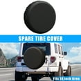 thumbnail image 2 of Unique Bargains Universal 190T Polyester Spare Tire Cover for Jeep Trailer RV SUV Truck Wheel Black-14 Inch, 2 of 6
