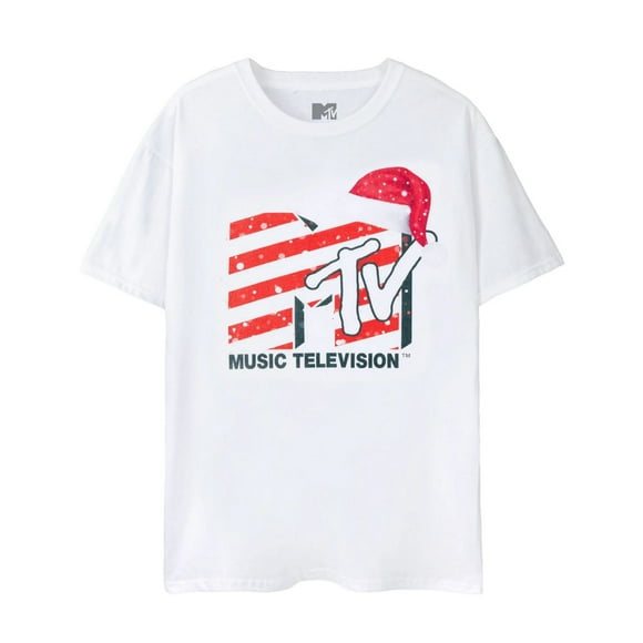 MTV Adult Santa Hat T-Shirt