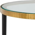 thumbnail image 4 of Uttermost Stiletto Contemporary Iron Metal/Glass Side Table in Gold/Black, 4 of 4