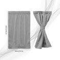 thumbnail image 2 of MesaSe 2 Pcs Rideaux de Porte Polyester Occultants Rideaux de Fenêtre avec Embrasse Gris Foncé Draperies de Porte Assombrissantes 25x72 Pouces, 2 of 4