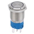 thumbnail image 1 of 16mm LED Auto Reset 1NO 1NC Metal Interruptor de botón para la modificación del coche (luz blanca 220V), 1 of 8