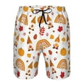 thumbnail image 3 of Pofeuu Fall Gnomes Harvest Prin Men's Swim Trunks Quick Dry Bathing Suit Swimming Board Shorts Mesh Lining Beach Swimwear-Large, 3 of 6