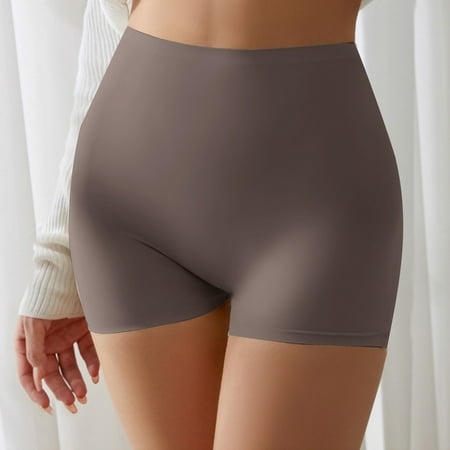 uublik Womens Boy Shorts Panties Seamless Boxer Briefs Full Coverage Soft Stretch Boxer Shorts Cotton Boyshort Underwear for Women Dark Gray