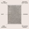 thumbnail image 3 of JONATHAN Y MERCER SHAG 4 x 6 Area Rug, Mercer Plush Tassel - Gray, MCR100E-4, 3 of 4