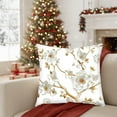 thumbnail image 4 of Bwiyojiz Home Decor Christmas Decorations Decoration 45x45cm Printed Pillow Cover Sofa Cushion Car Waist Golden Flower, Gifts for Sisters, Multicolor, 4 of 6