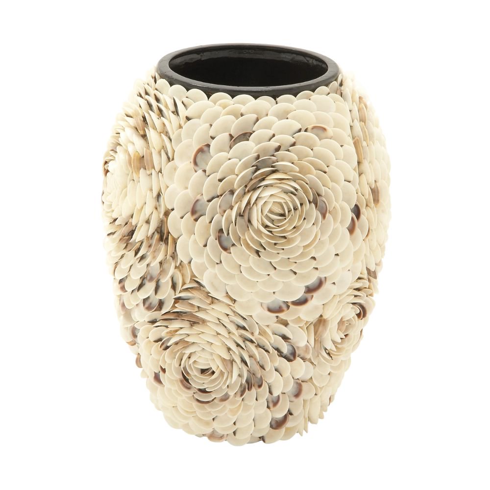 41156 Splendid Ceramic Shell Vase