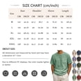 thumbnail image 2 of Zimjoy Mens Cotton Linen T-Shirts Short Sleeve T Shirt Crew Neck Tees Casual Cross Front Basic Tee Tops Dark Gray M, 2 of 3