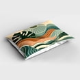 thumbnail image 2 of Ambesonne Monstera Pillow Sham, Abstract Landscape Boho, 26" X 20", Evergreen Pale Seafoam, 2 of 2