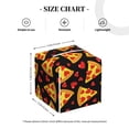 thumbnail image 4 of Tissue Cartoon Pizza Box Cover Holder, Square by Xecao - Leather Decorative Organizer for Tabletop, Bathroom, Car, Office, 4 of 8