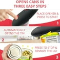 Kiplyki Kitchen Electric Can Opener Open Your Cans With A Push Of