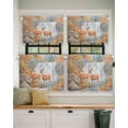 thumbnail image 2 of Deer Short Blackout Curtains 30 Inch Long Forest Wildlife Rustic Rod Pocket Kitchen Curtains, 2 Panels Thermal Insulated Room Darkening Drapes for Bedroom, 42"W x 30"L, 2 of 5