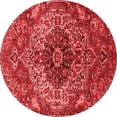 thumbnail image 1 of Ahgly Company Indoor Round Medallion Red Traditional Area Rugs, 3' Round, 1 of 4