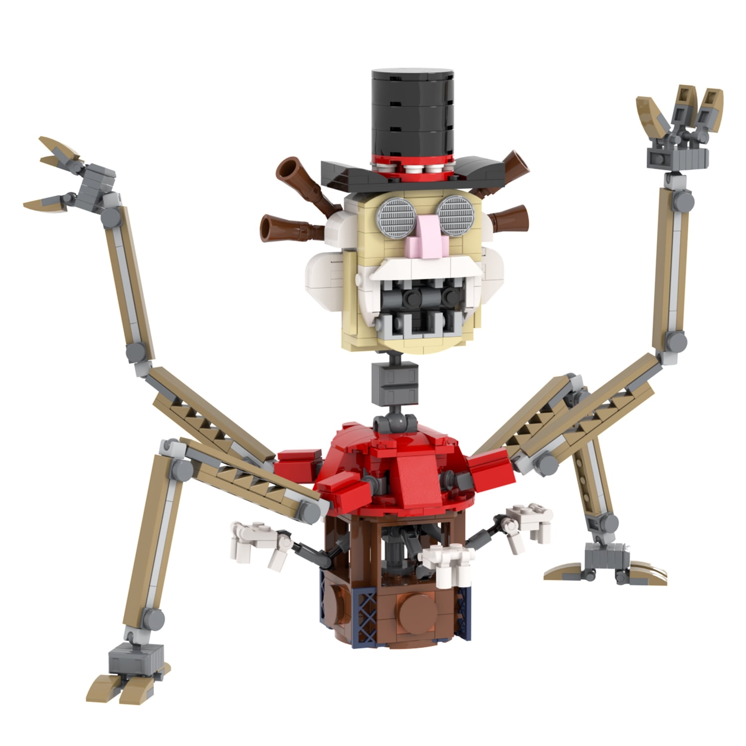 MOOXI FNAF Big Top Building Set,Classic Creative Building Blocks Children Kit,Gifts for Kids(512pcs)