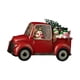 thumbnail image 2 of Bola de nieve navideña con purpurina roja para decoración de coche, estilo retro, portátil Camión muñeco de nieve, 2 of 9