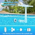 thumbnail image 6 of Pool Fountain for Above and In-Ground Pools, Dual Spray Waterfall Sprinkler Fountain, Above Ground Pool Accessories, Adjustable Waterfall Cooling and Relaxation(White), 6 of 15