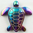 thumbnail image 3 of HOOUN 100Pcs Wholesale Mixed Carved Mixed Color Hematite Turtle Pendant Bead 43x43x7mm, 3 of 3