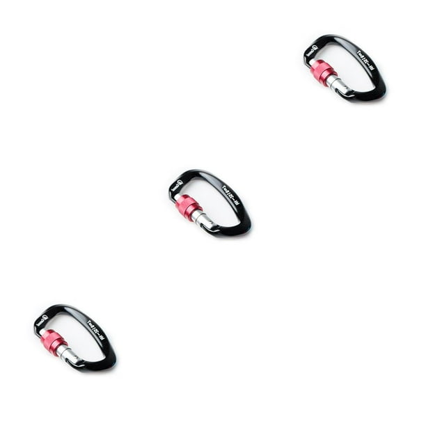 Naiovety Mosquetón seguro, accesorios de bloqueo resistentes profesionales, herramienta deportiva para exteriores para escalada en roca, Type1 NO1 Naiovety CBP205828