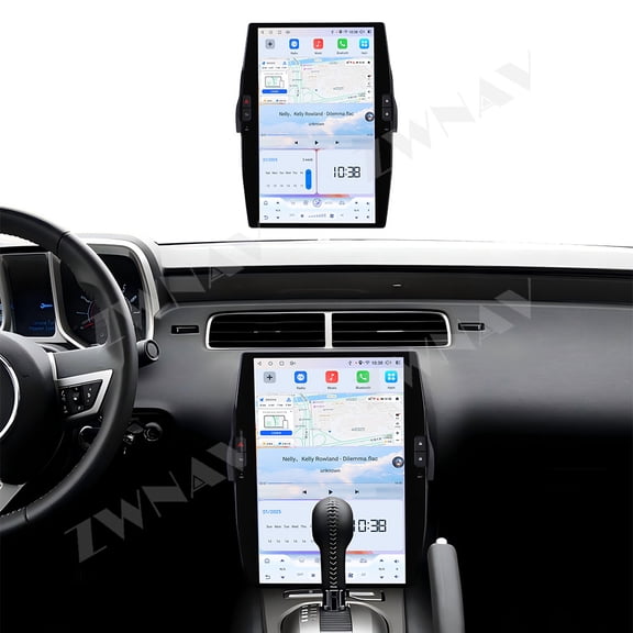 ZWNAV 14.4 inch Carplay Android 14 for Chevrolet Camaro 2010-2015 Tesla Screen Car GPS Navigation Multimedia Player Car Radio Recorder
