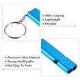 thumbnail image 4 of Uxcell 4Pcs Survival Whistle Double Tubes Whistles Super Loud for Outdoor Light Blue, 4 of 6