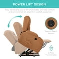 thumbnail image 3 of Best Choice Products Electric Power Lift Recliner Massage Chair Furniture w/ USB Port, Heat, Cupholders - Cognac, 3 of 8