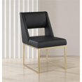 thumbnail image 2 of Pemberly Row Contemporary Black Vegan Leather Dining Chair (Set of 2), 2 of 8