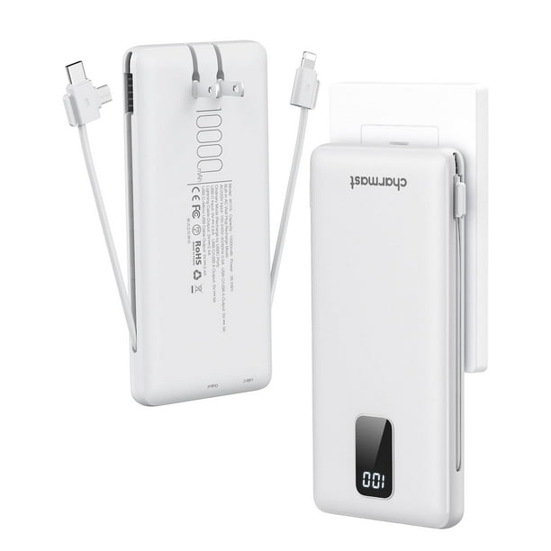 Cargador portátil Charmast de 10000 mAh USB C Power Bank de 15 W