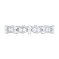thumbnail image 5 of Rosec Jewels 1.25 CT Round Cut Moissanite Eternity Ring for Women, Certified Moissanite Gold Milgrain Ring, 18K White Gold, US 3.00, 5 of 9