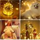 thumbnail image 5 of Guirnalda de luces YZhouD a pilas (2 unidades, 5 m, 50 LED, alambre de cobre plateado, luces brillantes para Halloween, Navidad, dormitorio, interior, exterior, boda, dormitorio, decoración (blanco, 5 of 7