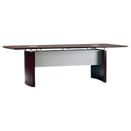 UPC: 0198860646596 | Mayline NC10MAH Napoli Series Conference Table  Mahogany – 29.5 x 120 x 48 in.