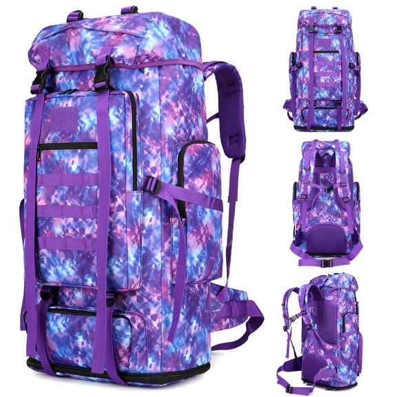 100L Hiking Camping Backpack MOLLE Rucksack Waterproof Daypack for Traveling