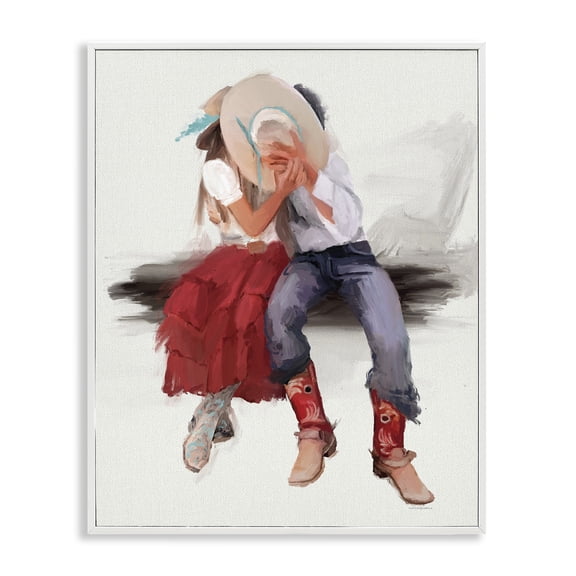 Stupell Industries Bohemian White Framed Giclee Art, 16 x 20, by Kamdon Kreations