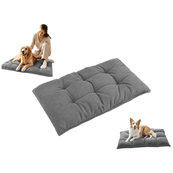 Indestructible Dog Bed for Crate, Chew Proof Dog Crate Pad, Durable Pet Sleeping Mat for Indoor Crate Use, Comfort Support Pet Cushion, Washable Non‑Slip Kennel Pad for Daily Pet Resting