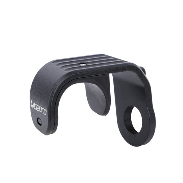Soidarity Bicicleta aleación de aluminio e-hook ligero e-hebilla eje delantero duro gancho buena dureza E-type Pothook accesorios de repuesto negro Ciclismo Negro Soidarity OD024306-01