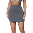 thumbnail image 1 of Jupe Crayon Moulante Taille Haute Basique pour Femmes, 1 of 4